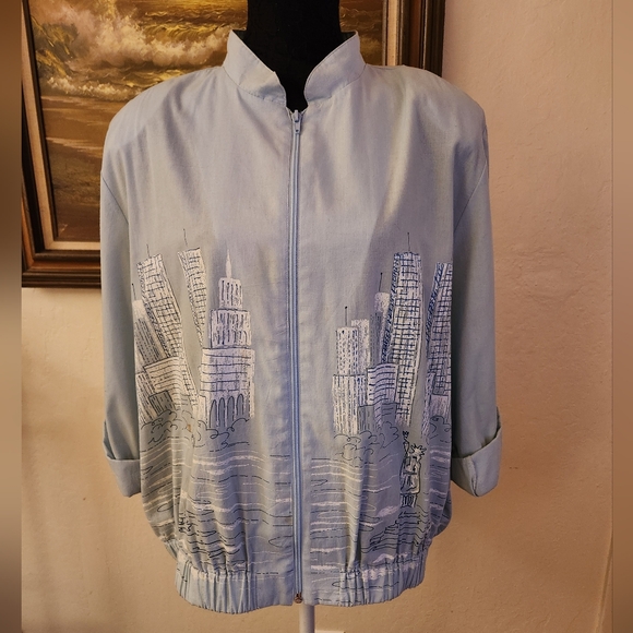 Vintage 1980s City Scape Jacket by Sweet P - Picture 4 of 15